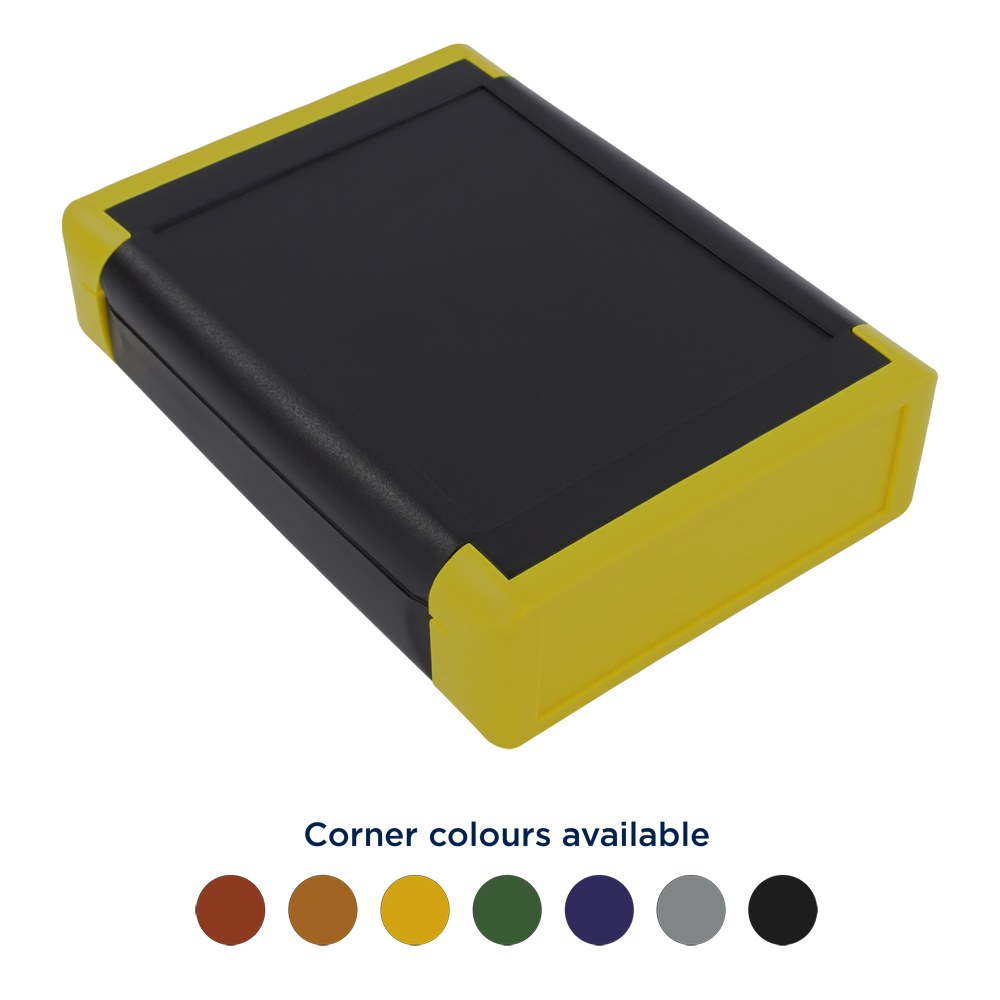 CHH642BBK - 64 Series End Cap ABS Handheld Enclosure, Battery Door, Black, ABS UL94-V0, 100x80x30mm
