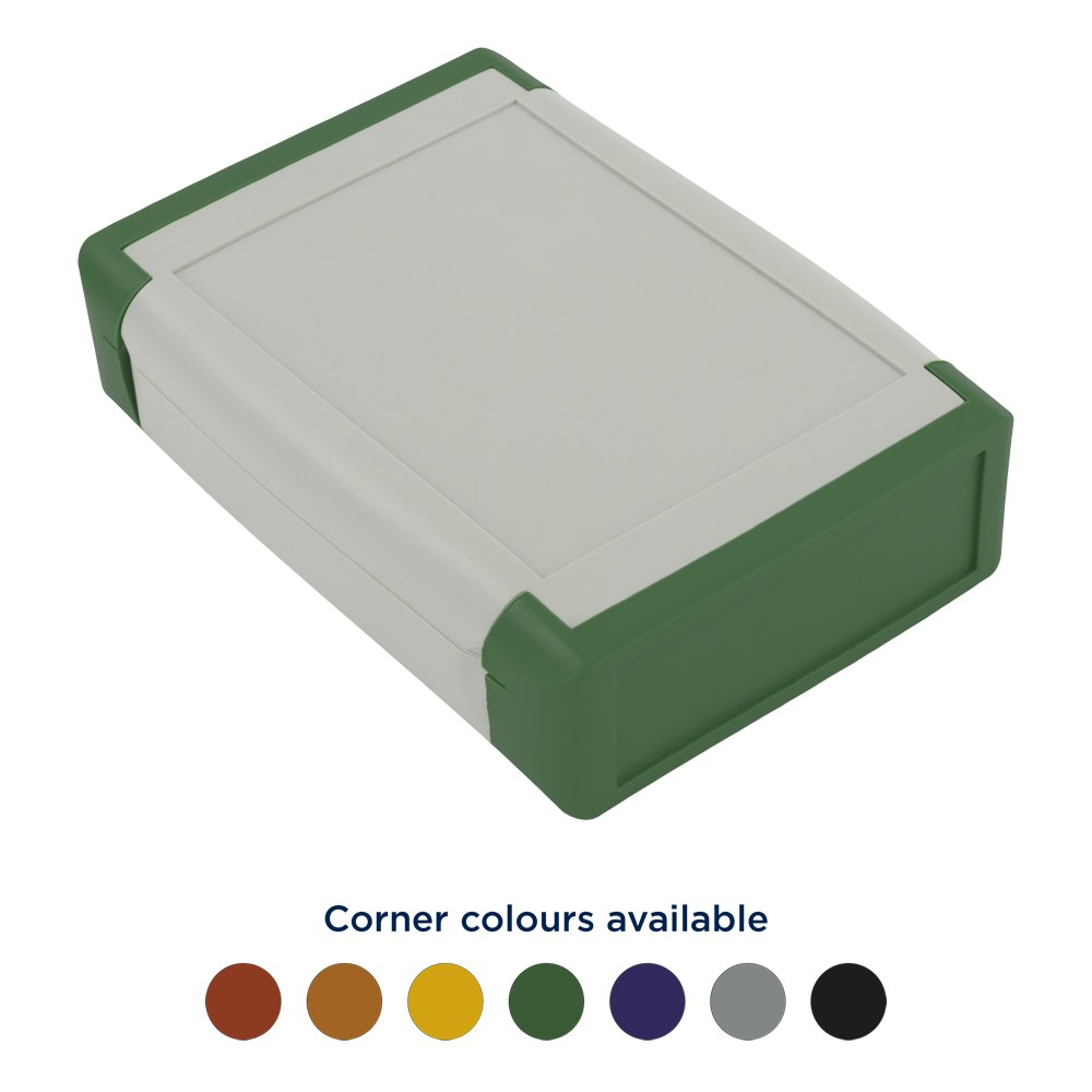 CHH642BGY - 64 Series End Cap ABS Handheld Enclosure, Battery Door, Grey, ABS UL94-V0, 100x80x30mm
