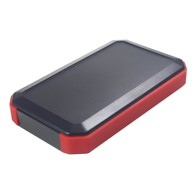 CHH902BBR - 90 Series Waterproof Soft Grip Handheld Enclosure, Black/Red, x2 AA Battery Compartment, Size 2, 146x88x25mm