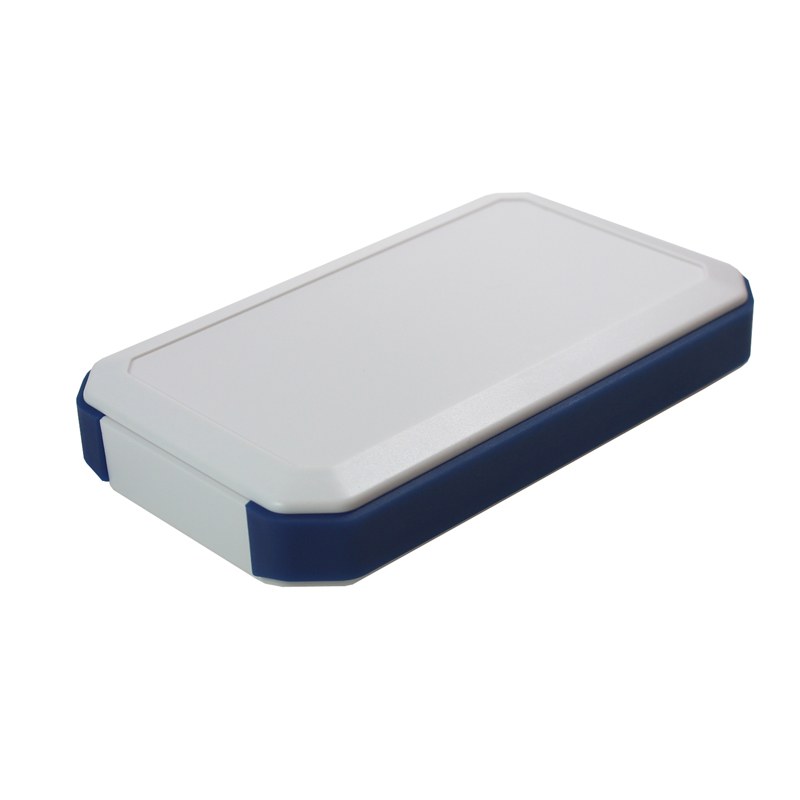 CHH902BWL - 90 Series Waterproof Soft Grip Handheld Enclosure, White/Blue, x2 AA Battery Compartment, Size 2, 146x88x25m