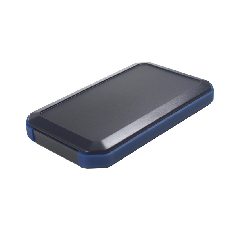 CHH904DBL - 90 Series Waterproof Soft Grip Handheld Enclosure, Black/Blue, x2 AAA Battery Compartment, Size 4, 126x79x20