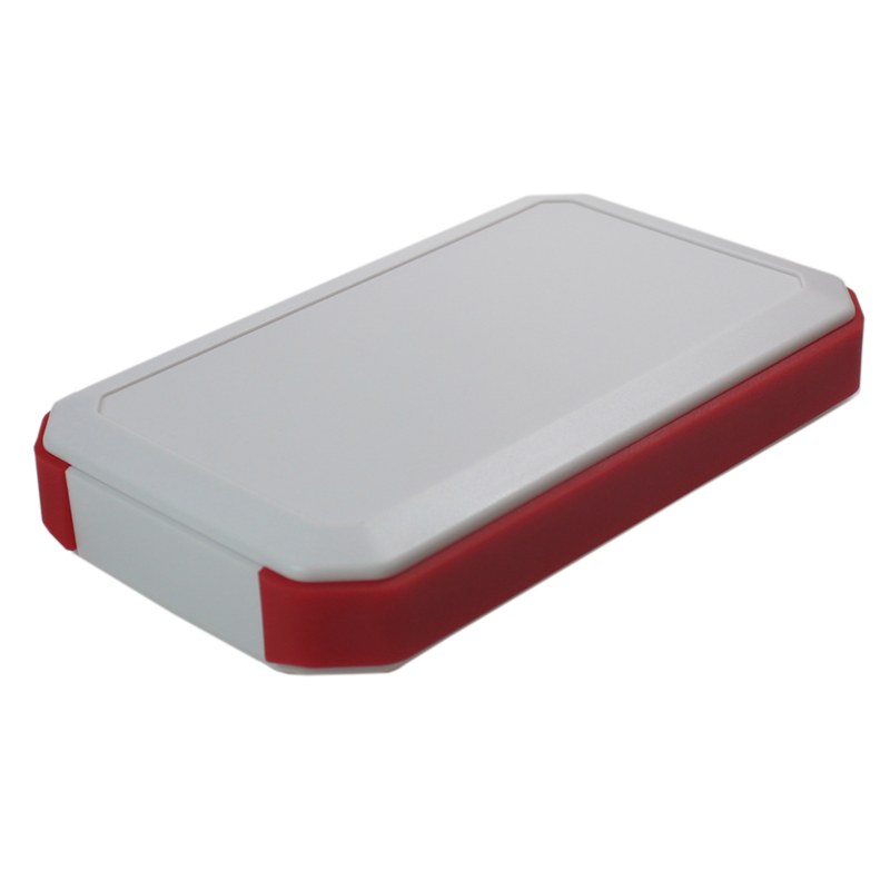 CHH905EWR - 90 Series Waterproof Soft Grip Handheld Enclosure, White/Red, x3 AAA Battery Compartment, Size 5, 126x79x28m