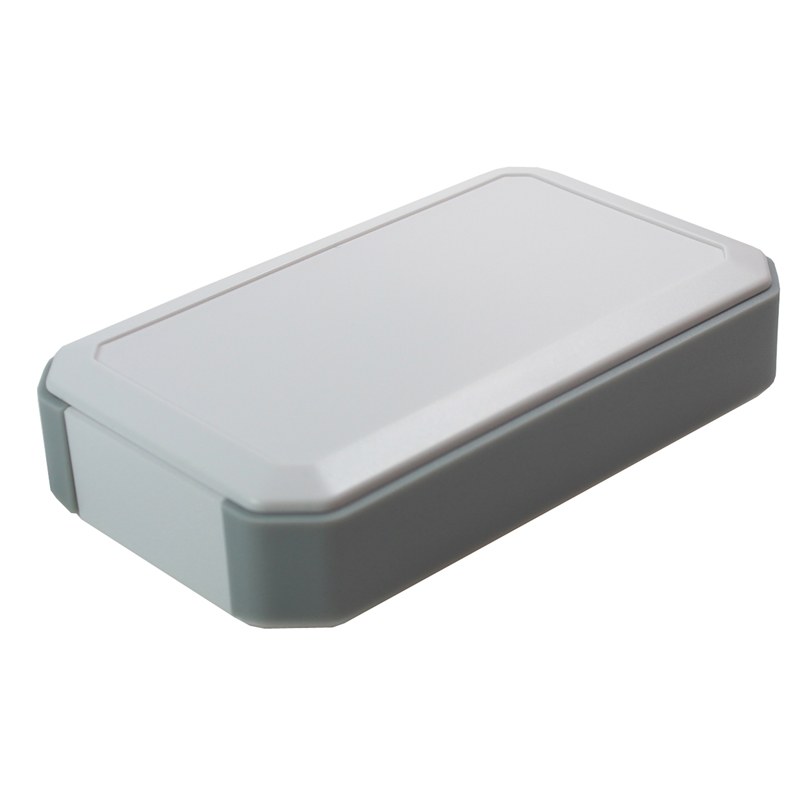 CHH908GWG - 90 Series Waterproof Soft Grip Handheld Enclosure, White/Grey, x6 AA Battery Compartment, Size 8, 191x126x25