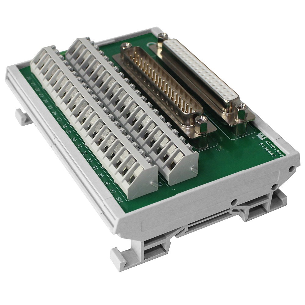 CIM/37W-DMFS - Male and Female D-Connector Module, DIN Rail Electronic Interface Module