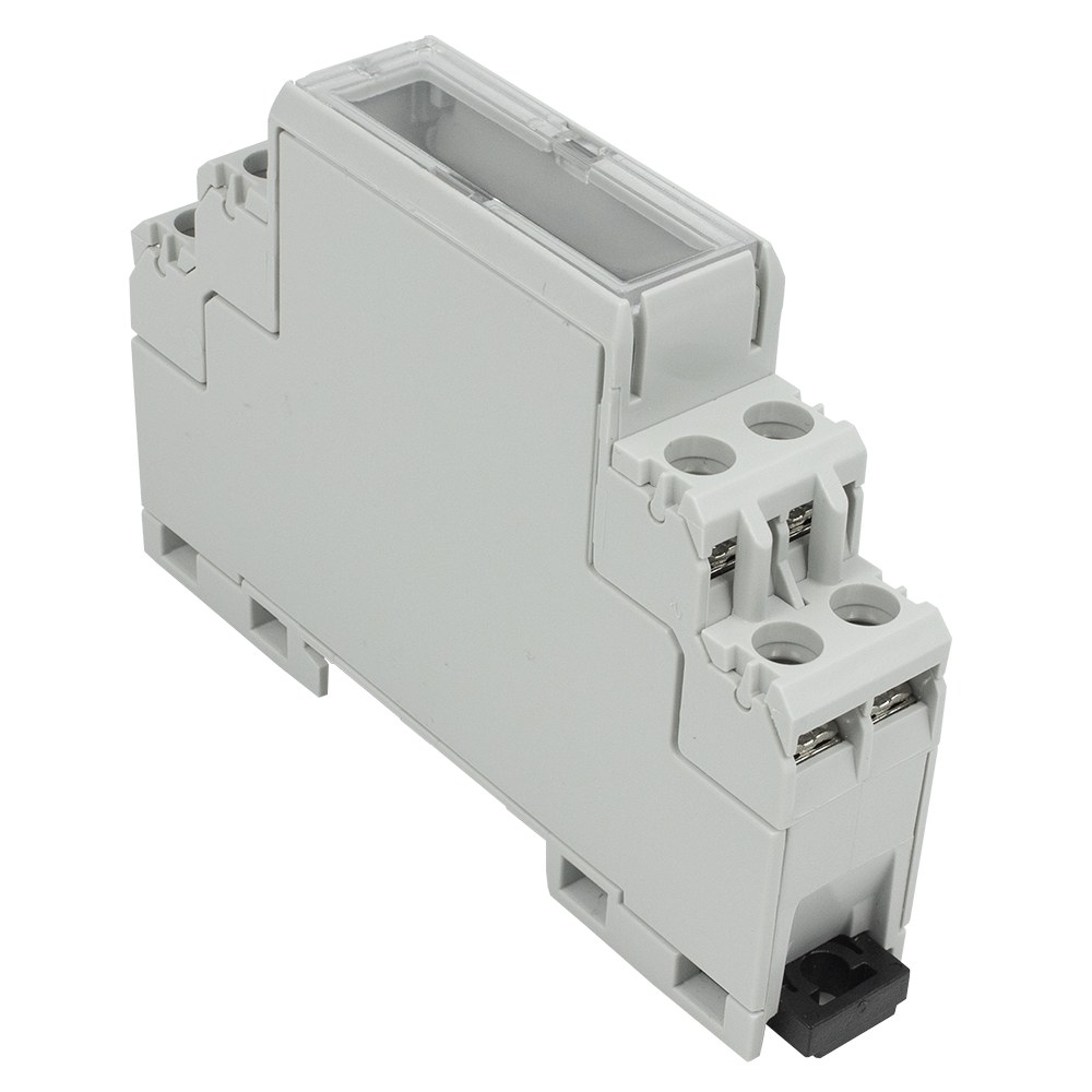 CMEB/1PC/KIT - Extendable DIN Rail Terminal Enclosure Open Top Clear Lid