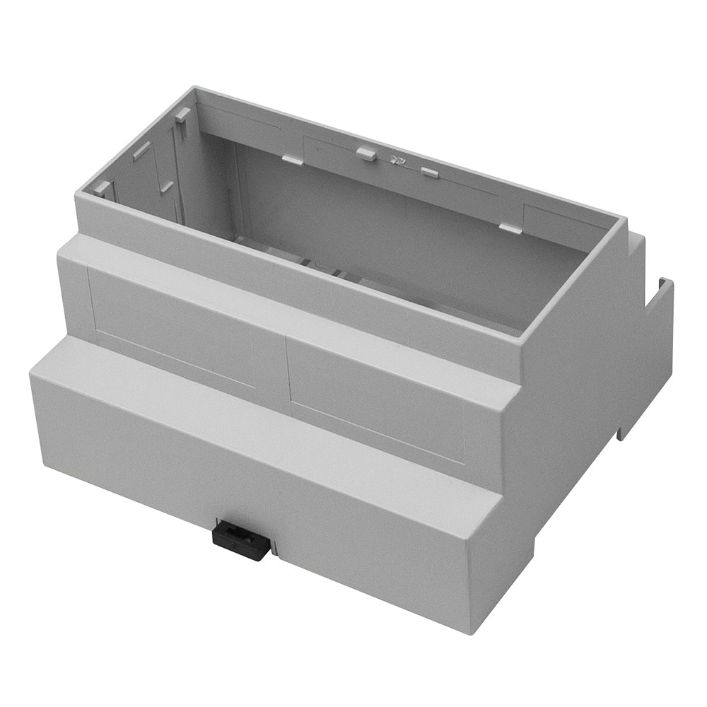 CNMB/6W/1 - DIN Rail Module Box, Polycarbonate Enclosure, Industrial IoT Electronics Housing