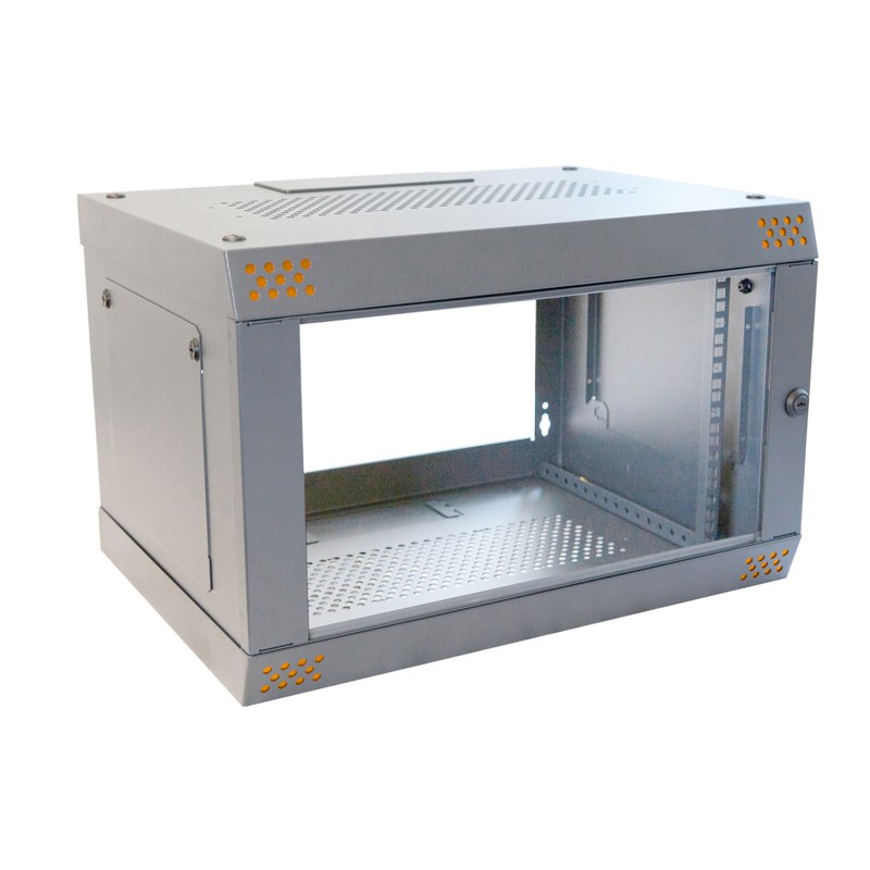 CQX064213 - CamRack QX 19 Inch Rack Cabinet For IoT and IT Installations, 6U, Orange Corners