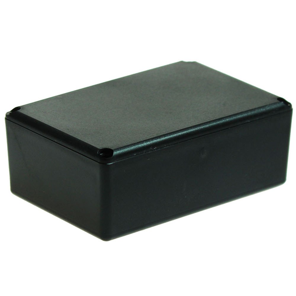 RX2010/S-5 - 200 Series Small ABS Box with Lid, Black, ABS UL94-HB, 74x50x28mm. Sold in Packs of 5