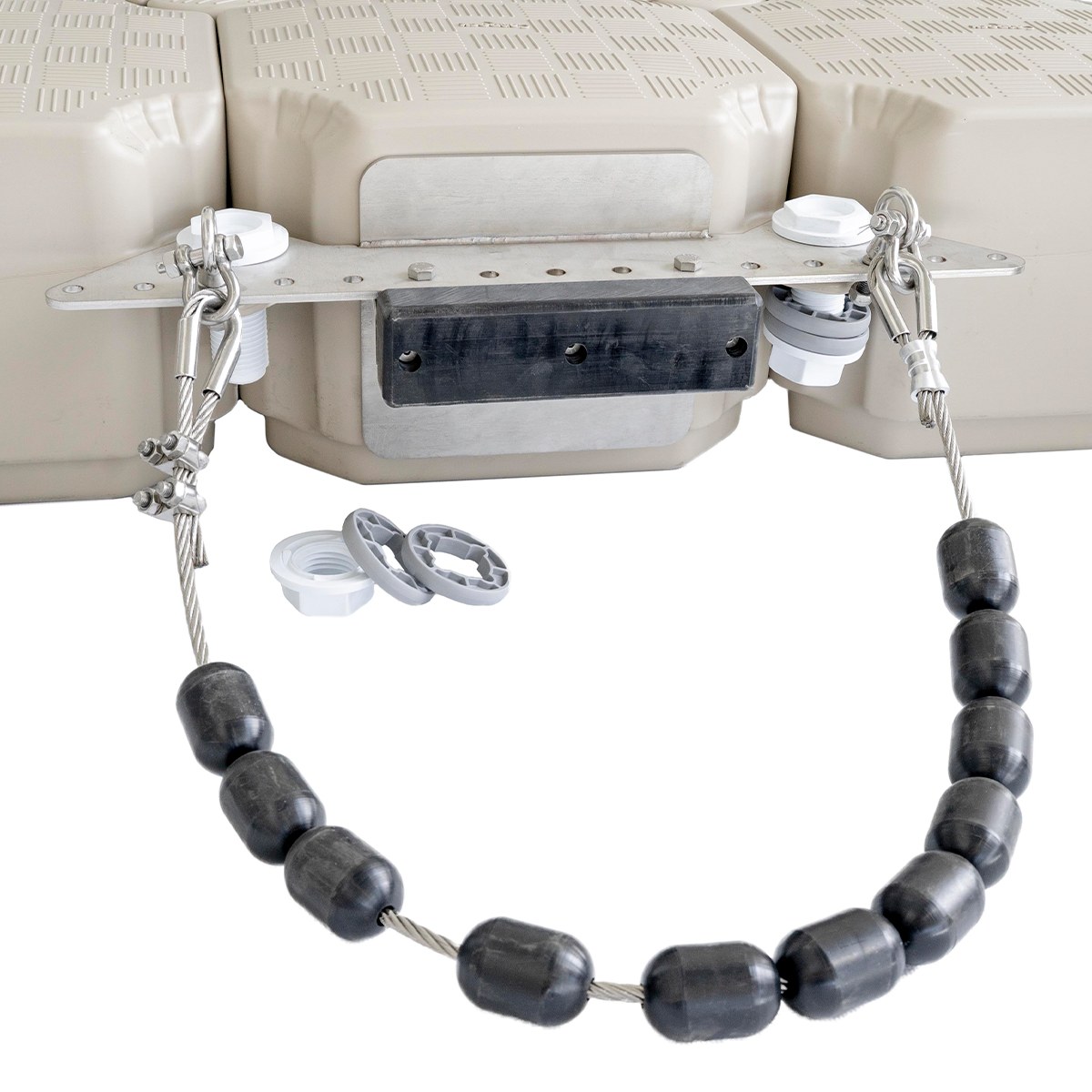 Adjustable Pile Guide Rollers on Stainless Steel Cables
