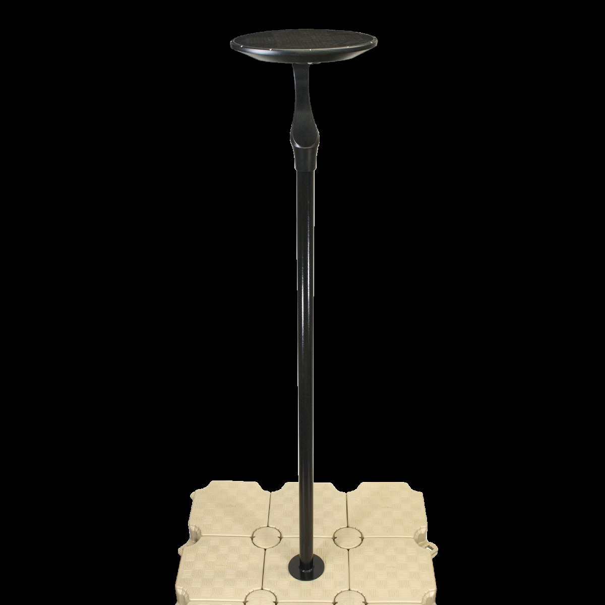 Solar Mast light on post cube