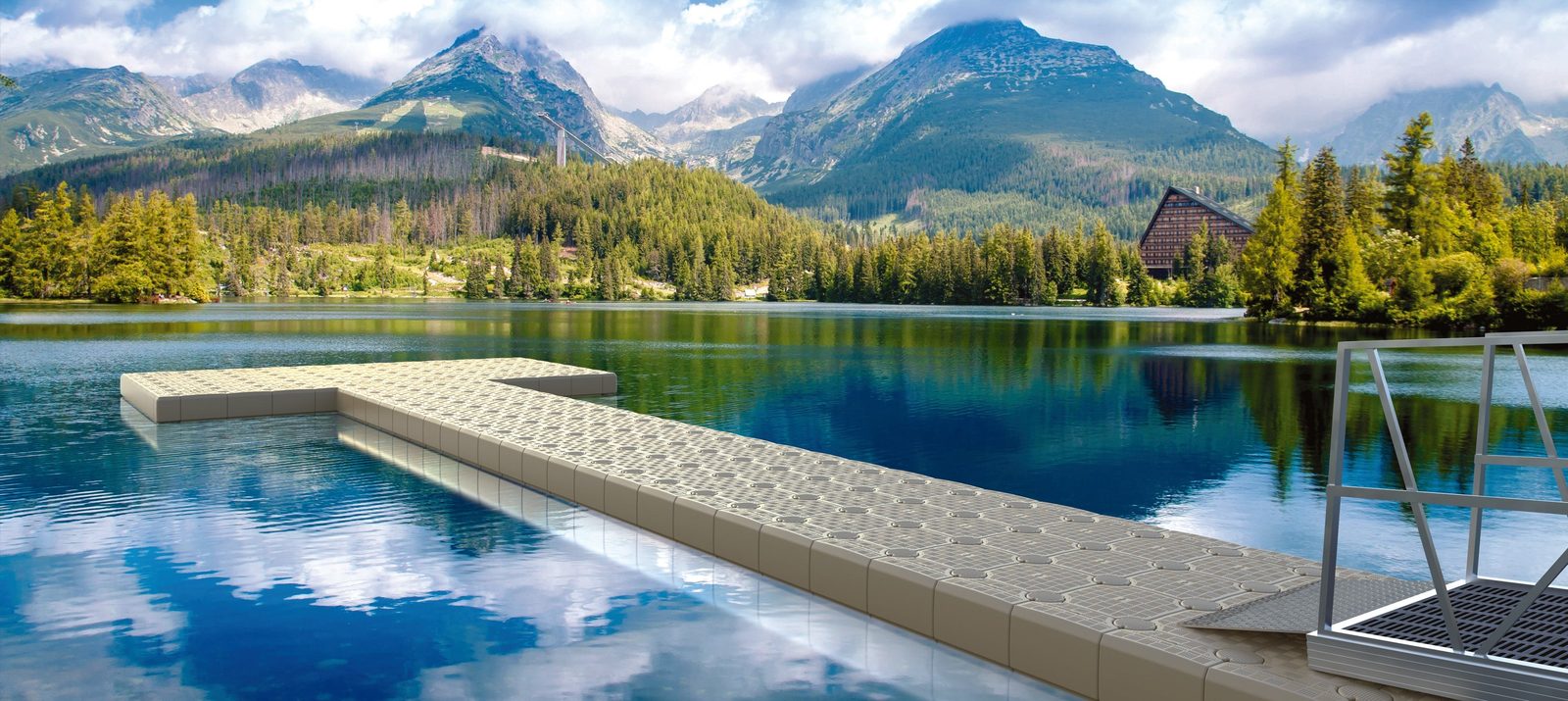 T-Shape Modular Floating Dock Kit - 470 sq ft
