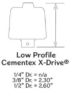 LowProfileXDriveDimension