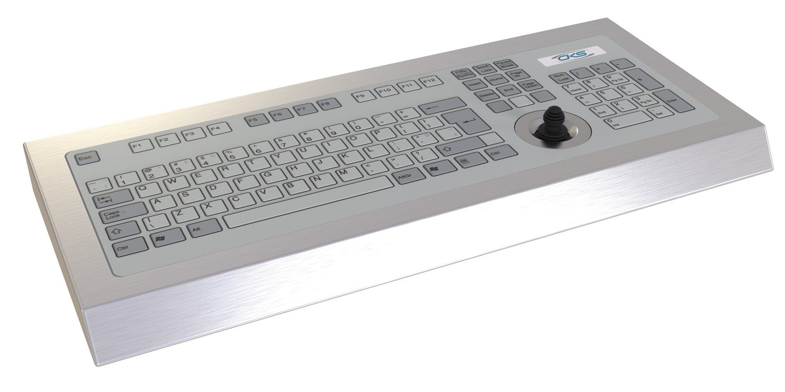 128 Key Rugged Industrial Keyboard with Joystick