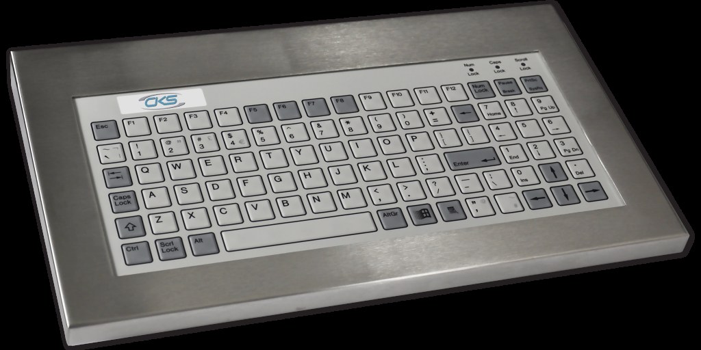 IP67 Rating 96-Key Rugged Industrial Keyboard Device