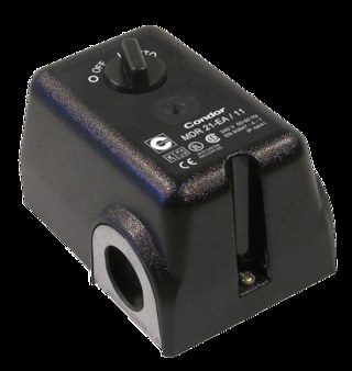 Pressure switch MDR 21 for ≤ 250 V AC 16 A - 2,2 kW max. 175 psi for compressors & pumps