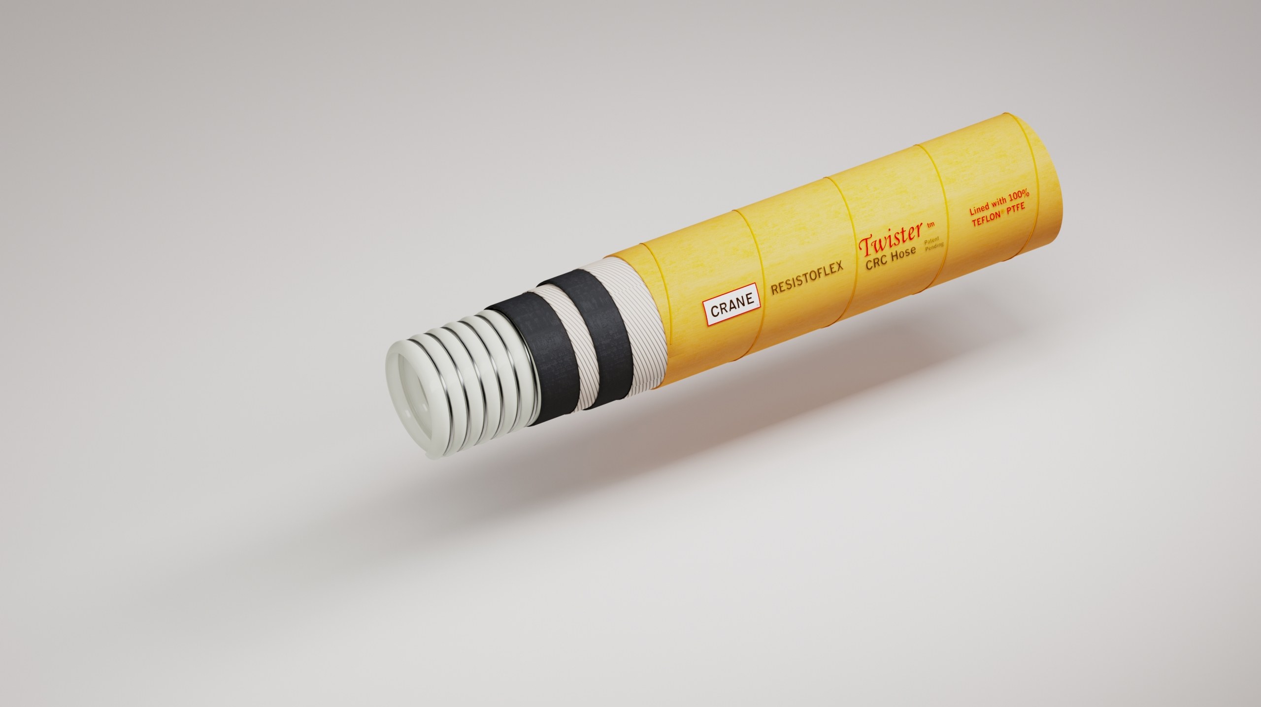 RESISTOFLEX® CRC-W, Schlauchliner in Naturfarbe, Pressanschlüsse