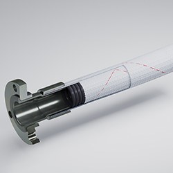 RESISTOFLEX® CTHK-B Chlor-Förderung, antistatischer Schlauchliner, Pressverbindungen