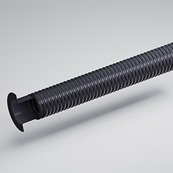 RESISTOFLEX® SVWT-B, antistatischer Schlauchliner, vakuumtauglicher Draht, mit Manschette oder durchgebördelten Enden