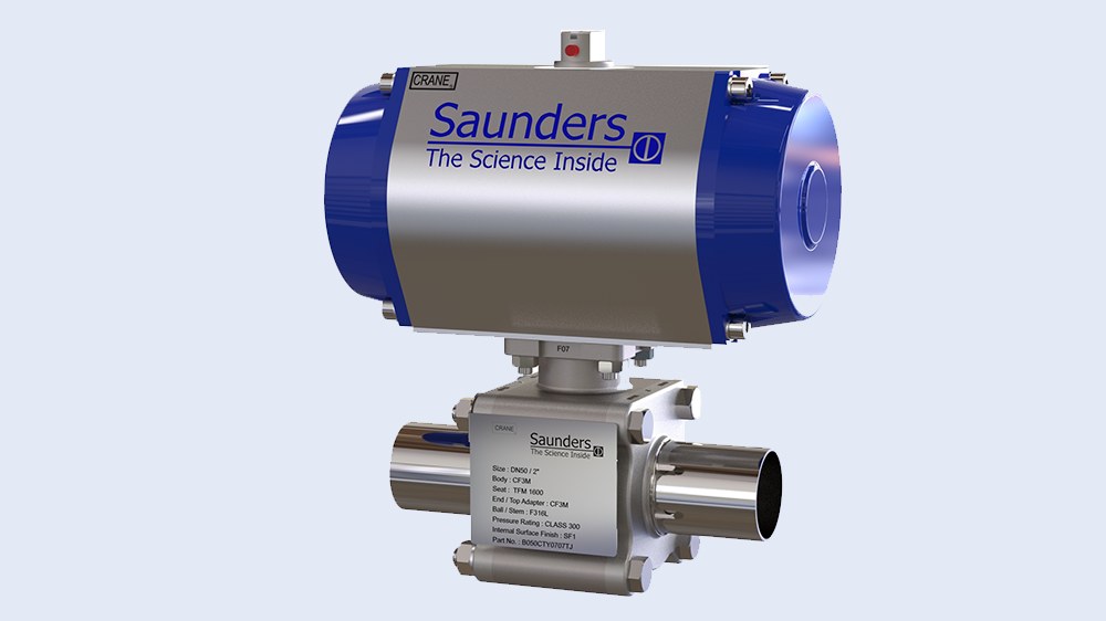 SAUNDERS® Hygienische Kugelhähne