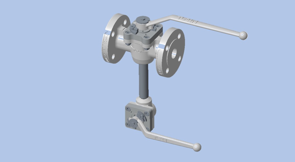 XOMOX® Double-Block-and-Bleed-Kükenhähne (metallisch)