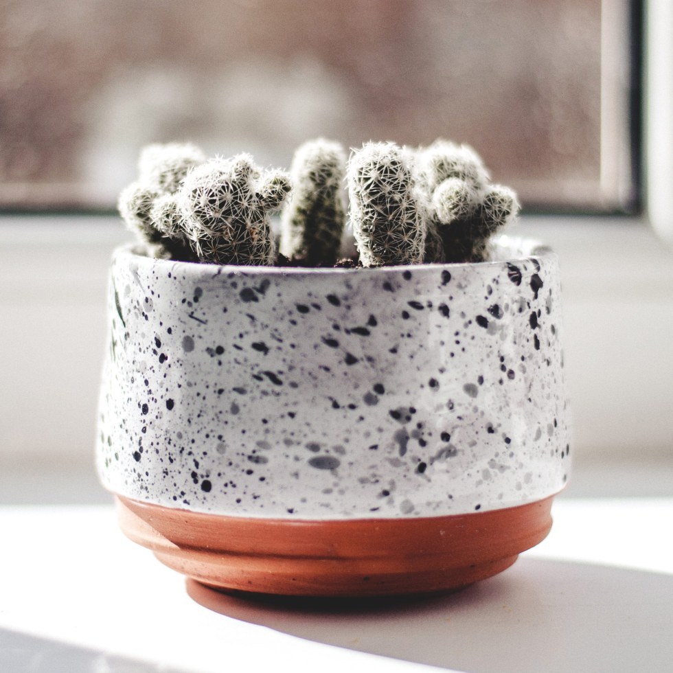 Stoneware Short Vase - C