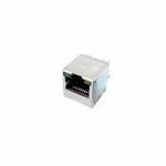 Single Port 10/100 Base-T Vertical (180°) RJ45 Jack with Magnetics - 51F Series