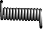 Thermoset Rubber Power Cords (Retractile) #983-987