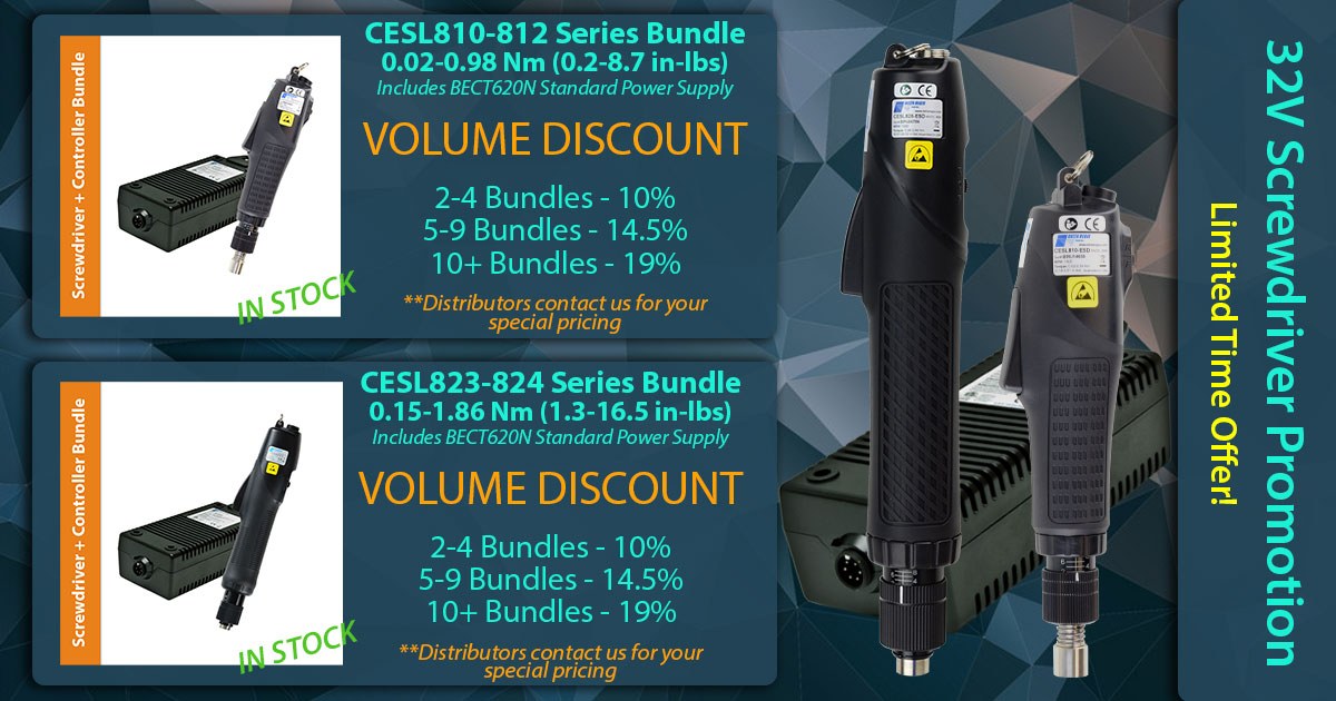 32V Screwdriver + Controller Bundle Promotion Extended!