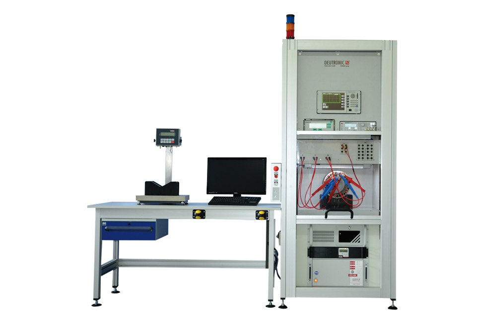 Laboratory testing station for stators