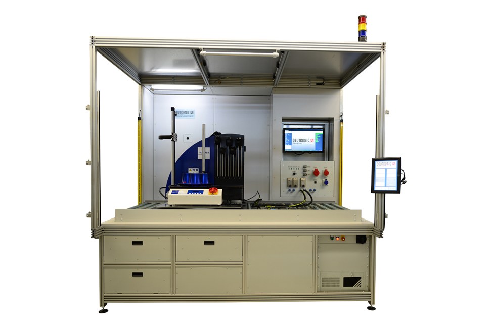 Shrink-fitting machine test system