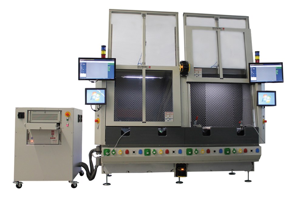 Test system for high frequency internal vibrators