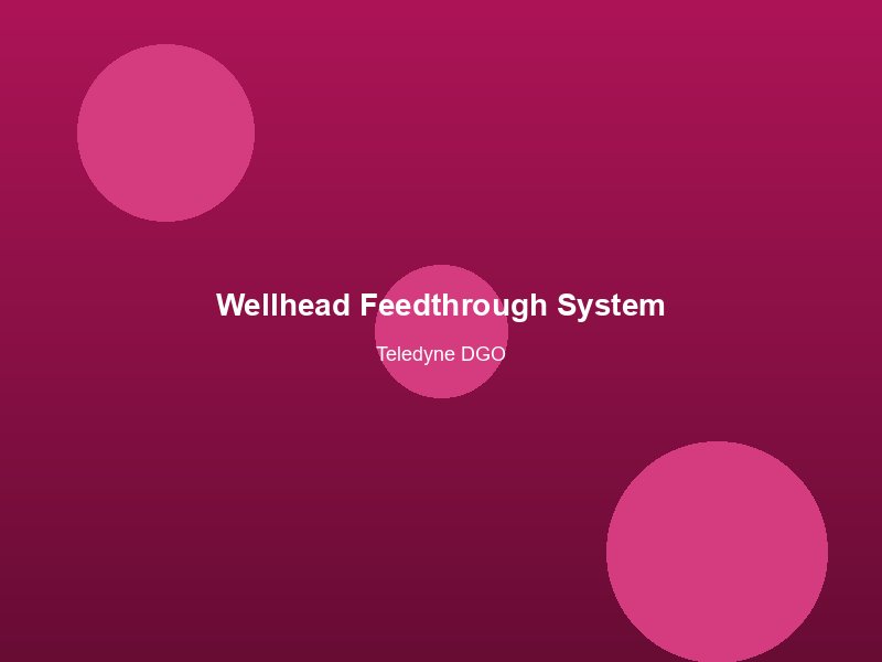 wellhead-feedthrough-system