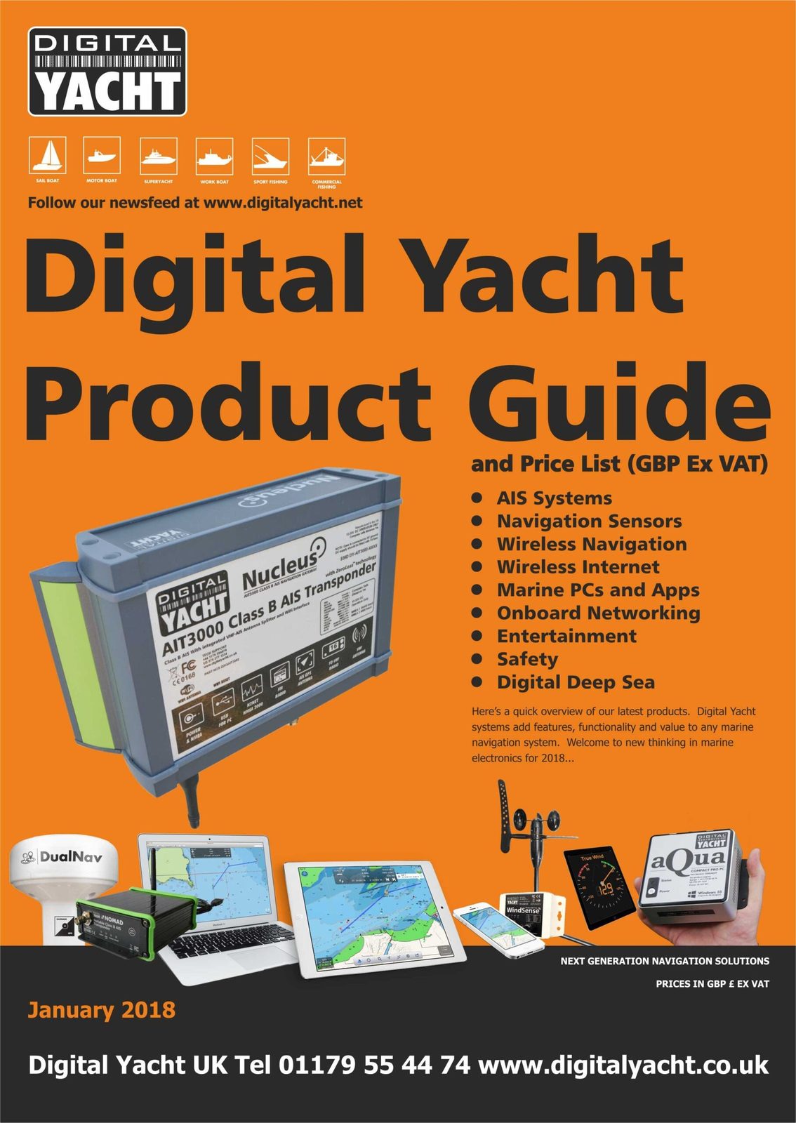 Digital Yacht 2018 UK (GBP) Product Pricelist & Guide Now Available
