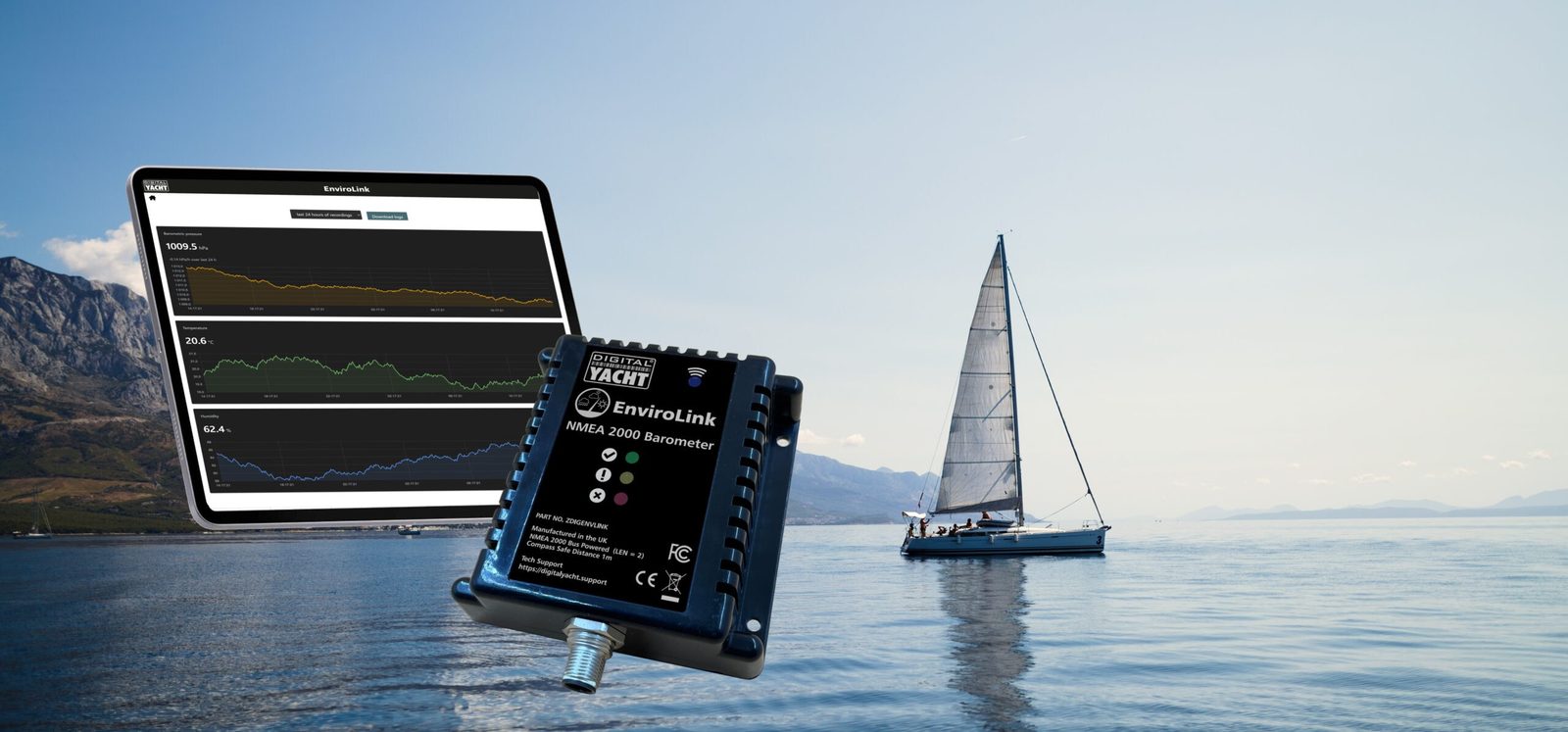 Digital Yacht EnviroLink: Smart Barometric Pressure Sensor for Boats