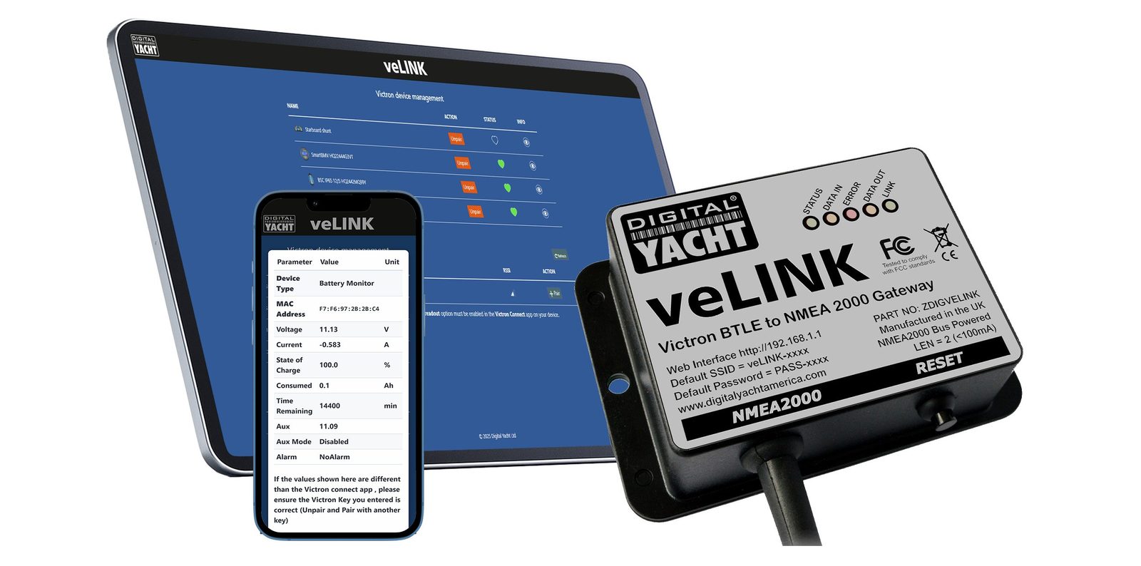 Digital Yacht Launches veLINK: The Wireless Bridge Between Victron Energy Products and NMEA 2000 Network