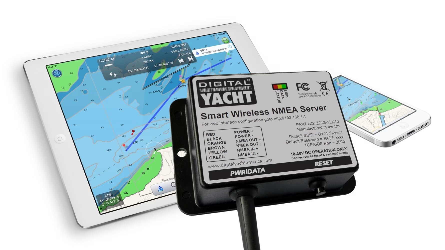 Digital Yacht unveils new smart NMEA interface for tablet and iPad navigation at Southampton Boatshow