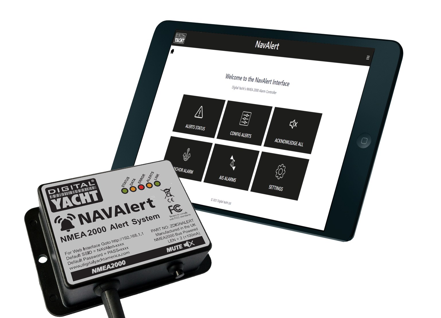 NavAlert NMEA 2000 Monitoring System from Digital Yacht makes debut at METS 2021
