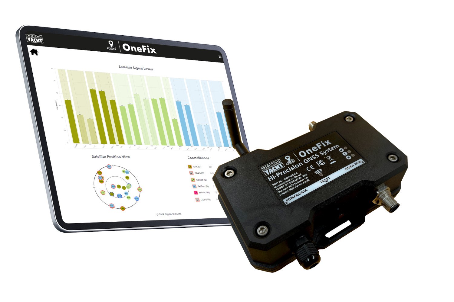 Onefix is Digital Yacht’s newly introduced hi-performance GNSS sensor.
