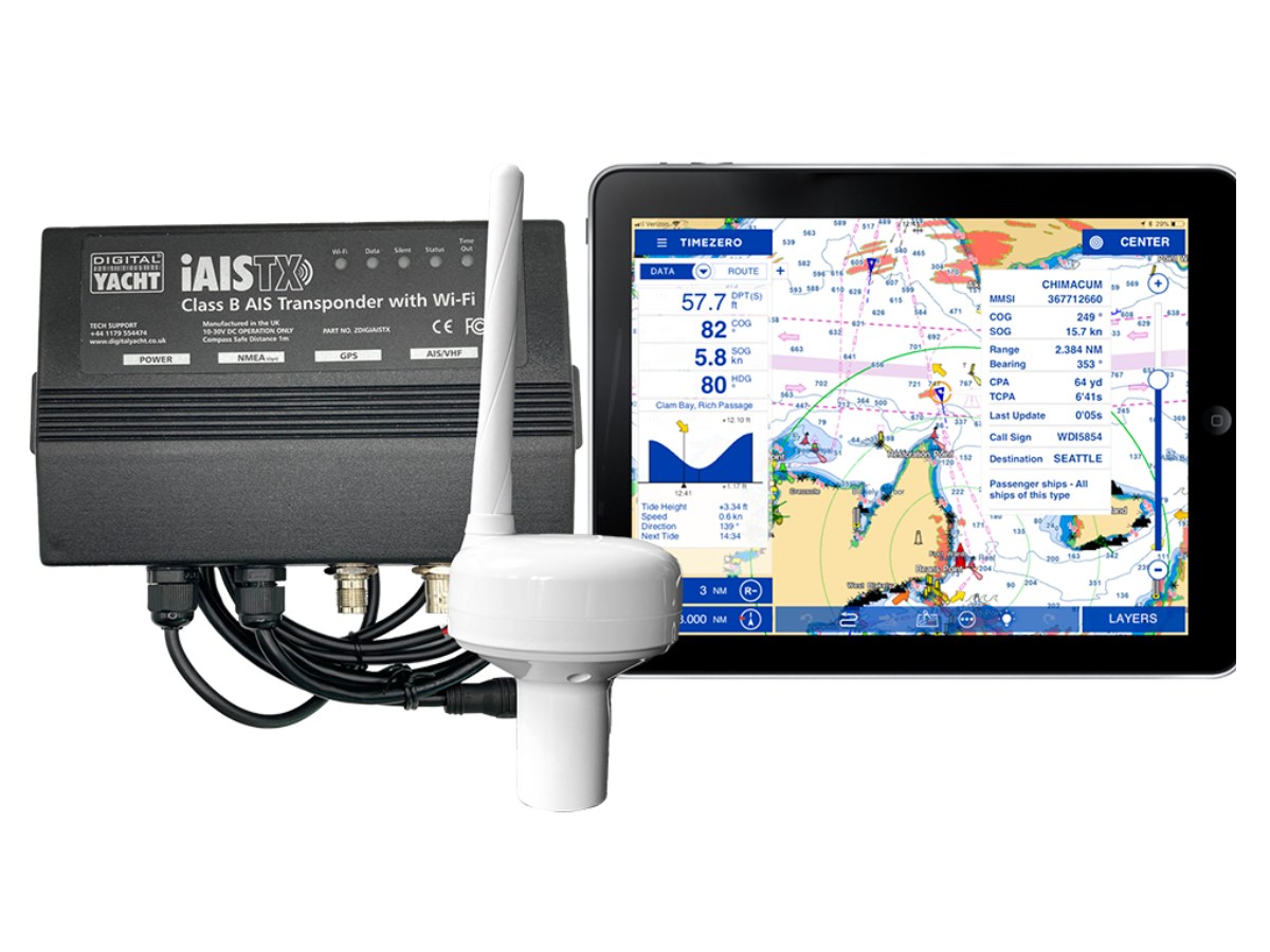 Wireless tablet Navigation for sailing: iAISTX Plus & GV30 Antenna
