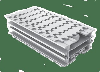 Transportadores de aluminio FL de 150 mm