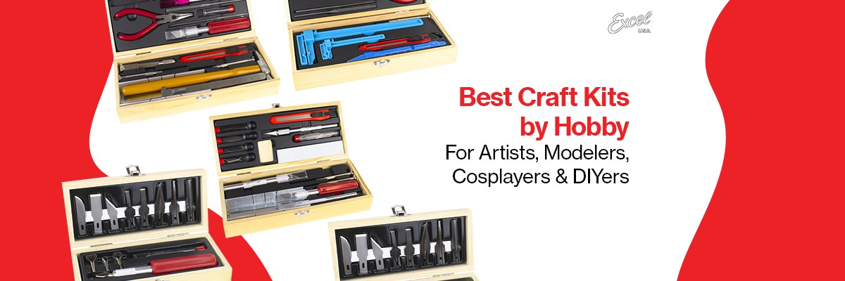 Best Hobby Knife Sets by Craft: Excel Blades Kits for Model Making, Art, Cosplay & DIY