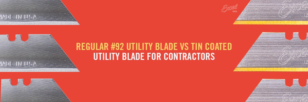 Standard #92 Utility Blade vs TiN Coated Utility Blade for Contractors