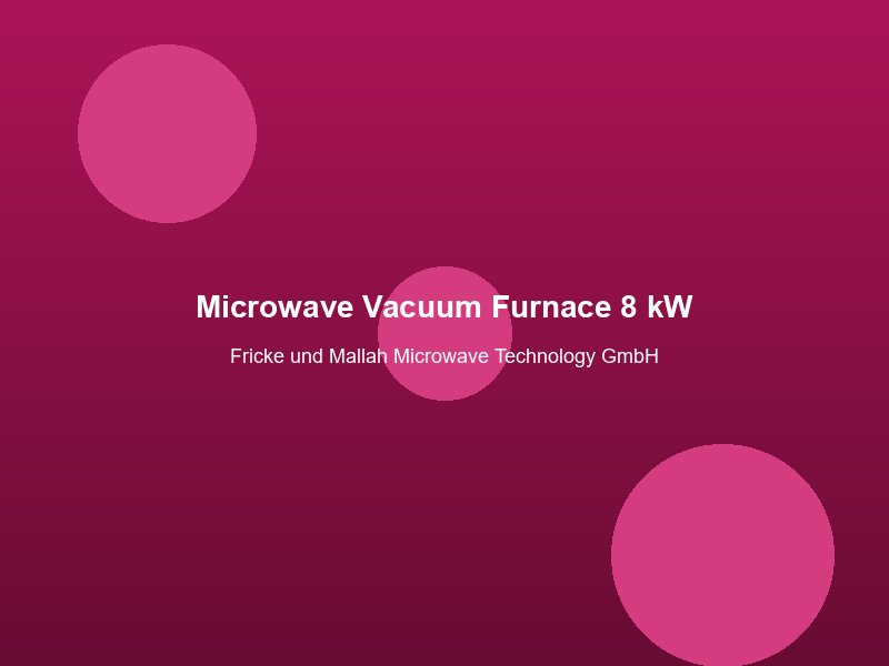 Fricke und Mallah Microwave Technology GmbH
