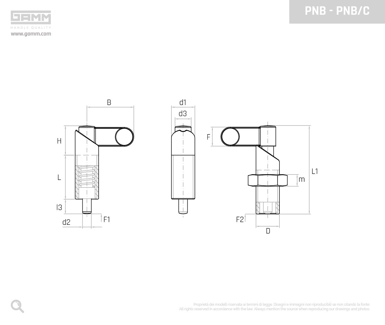 Flag plunger PNB - PNB/C