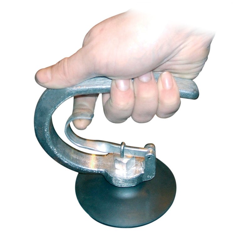Slap on Cups For Handling Glass and Other Materials