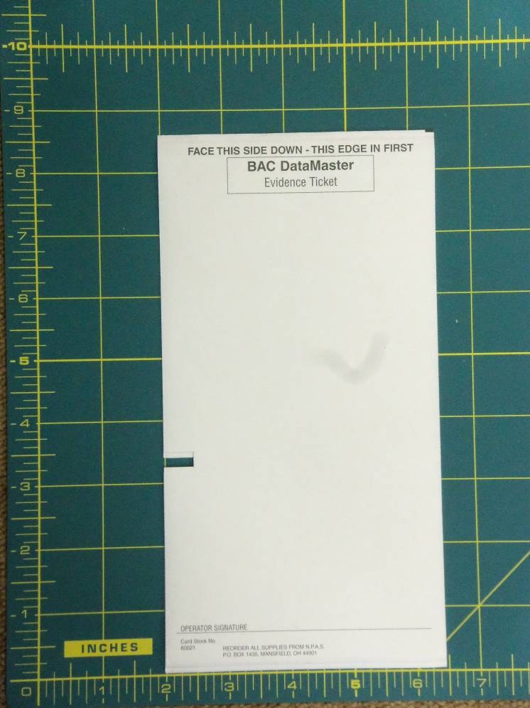 BAC Test Record Tickets