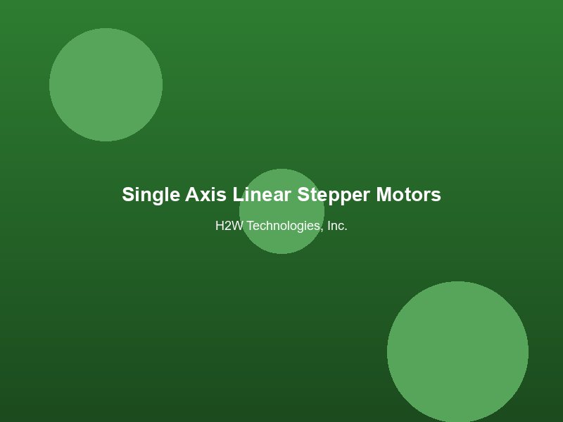 single-axis-linear-stepper-motors