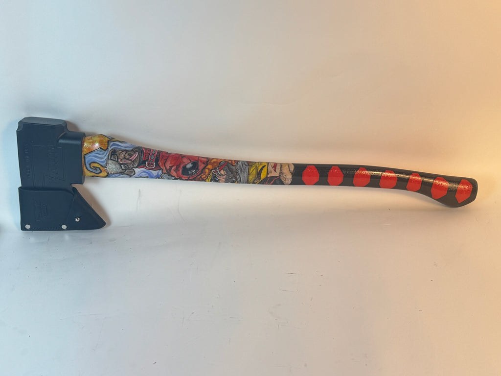 Deadpool vs Wolverine Custom Axe