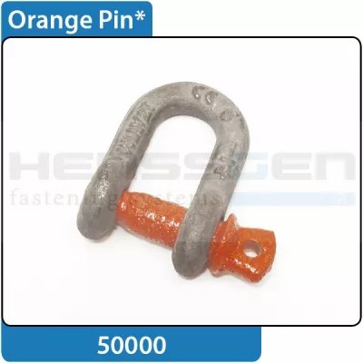 Shackle orange pin with eyebolt HA1 | Shackle straight shape | Shackle orange pin with eyebolt HA1 DIN EN 13889:2003