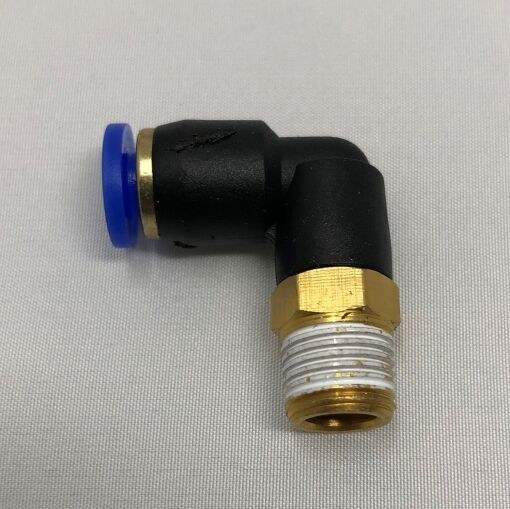 Push-on, 4mm fitting, 90° 1/8″ NPT male